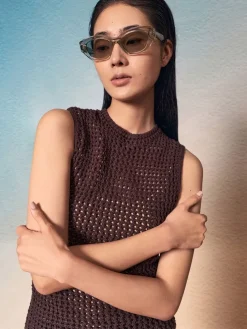 Onyx Cat-Eye Sunglasses