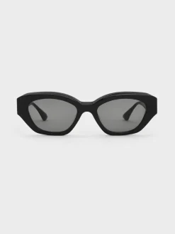 Onyx Cat-Eye Sunglasses