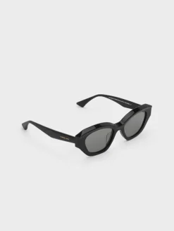 Onyx Cat-Eye Sunglasses