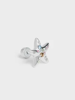 Orinda Crystal Starfish Stud Earrings