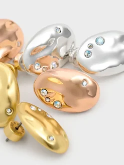 Ottilie Crystal Sculptural Stud Earrings