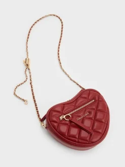 Paffuto Quilted Heart Crossbody Bag
