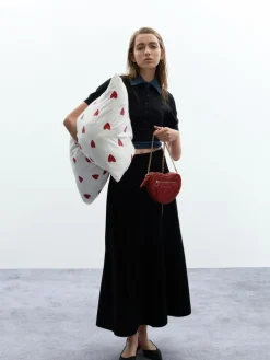 Paffuto Quilted Heart Crossbody Bag