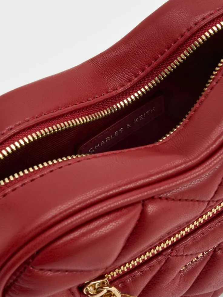 Paffuto Quilted Heart Crossbody Bag