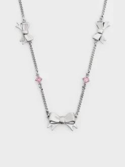 Paige Bow Crystal Necklace