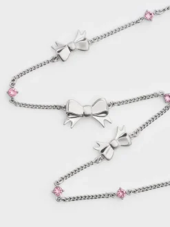 Paige Bow Crystal Necklace