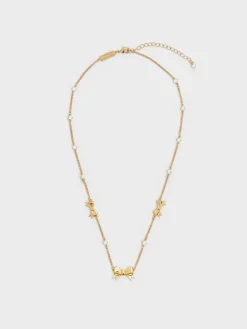 Paige Bow Crystal Necklace