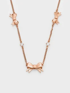 Paige Bow Crystal Necklace