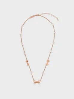 Paige Bow Crystal Necklace