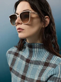 Paige Bow Square Sunglasses
