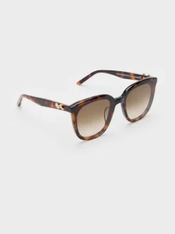Paige Bow Square Sunglasses