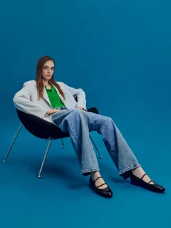 Patent Double-Strap Mary Janes