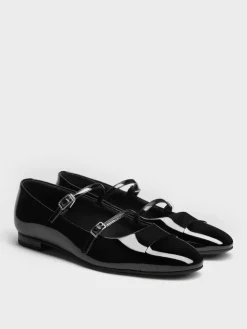 Patent Double-Strap Mary Janes
