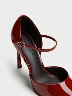 Patent Pointed D'Orsay Stiletto Pumps