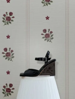 Patent Translucent-Heel Wedges