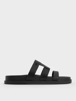 Petina Leather Flatform Sandals