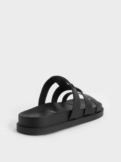 Petina Leather Flatform Sandals