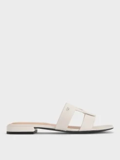 Petina Leather Slide Sandals