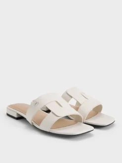 Petina Leather Slide Sandals