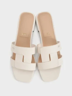 Petina Leather Slide Sandals