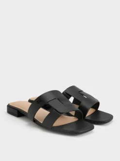 Petina Leather Slide Sandals