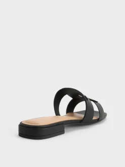 Petina Leather Slide Sandals