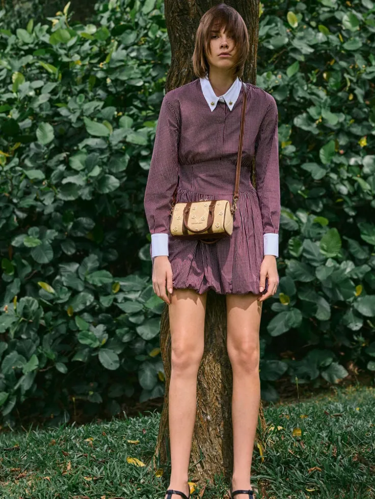 Philomena Raffia Flower Bowling Bag