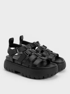 Platform Caged Sandals