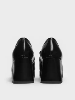Platform Penny Loafer Pumps