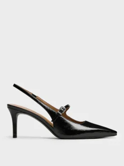Pointed Slingback Mary Jane Pumps