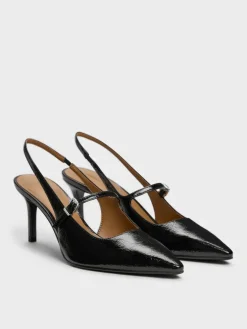 Pointed Slingback Mary Jane Pumps