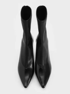 Pointed Stiletto Ankle Boots