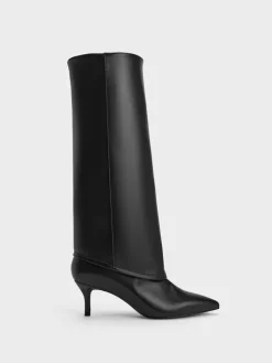 Pointed Stiletto Knee-High Boots