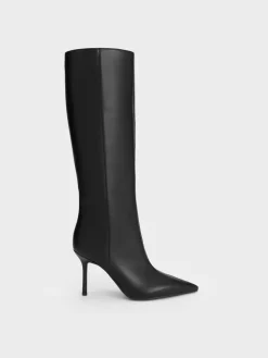 Pointed Stiletto Knee-High Boots