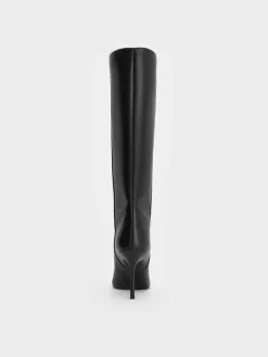 Pointed Stiletto Knee-High Boots