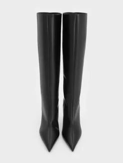Pointed Stiletto Knee-High Boots