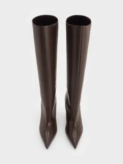 Pointed Stiletto Knee-High Boots