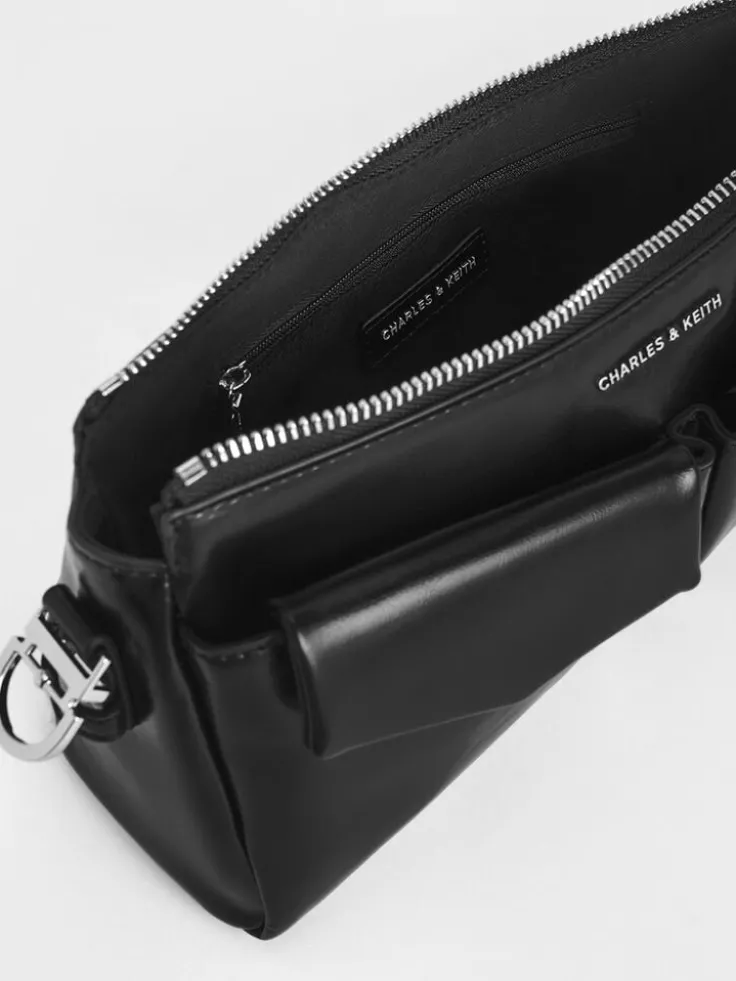 Rachel Front-Pocket Chain Shoulder Bag