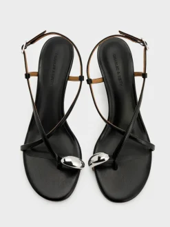 Raina Toe-Ring Heeled Sandals