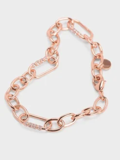 Reagan Crystal Chain-Link Bracelet