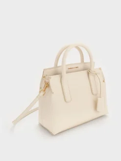Rene Structured Top Handle Bag