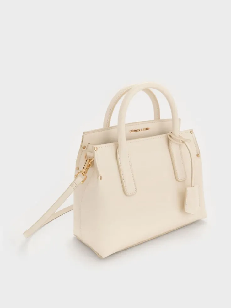 Rene Structured Top Handle Bag