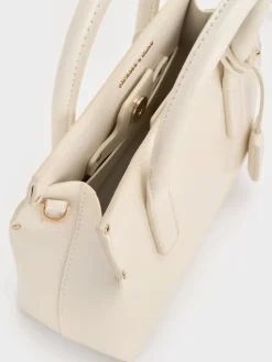 Rene Structured Top Handle Bag
