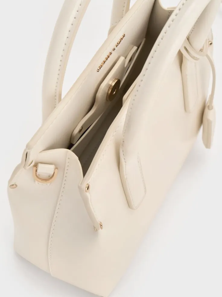 Rene Structured Top Handle Bag