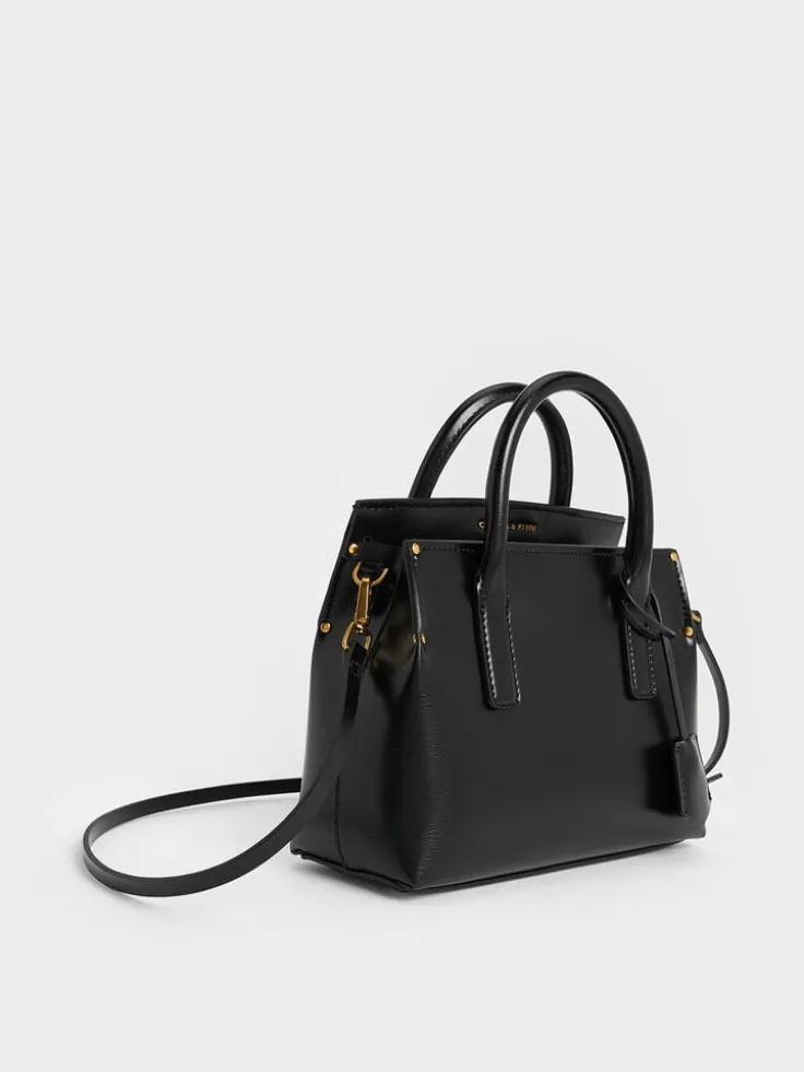Rene Structured Top Handle Bag