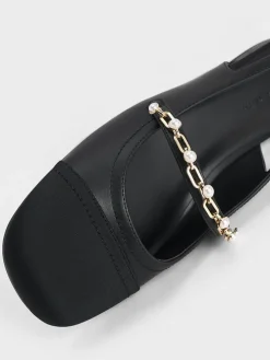 Rio Beaded Chain-Link Slingback Flats