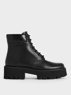 Ripley Ridged-Sole Ankle Boots