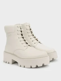 Ripley Ridged-Sole Ankle Boots