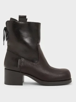 Rosamond Back-Lace Calf Boots