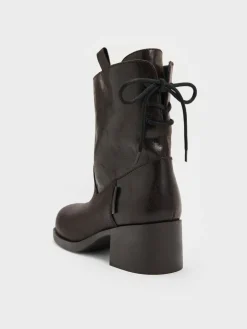 Rosamond Back-Lace Calf Boots